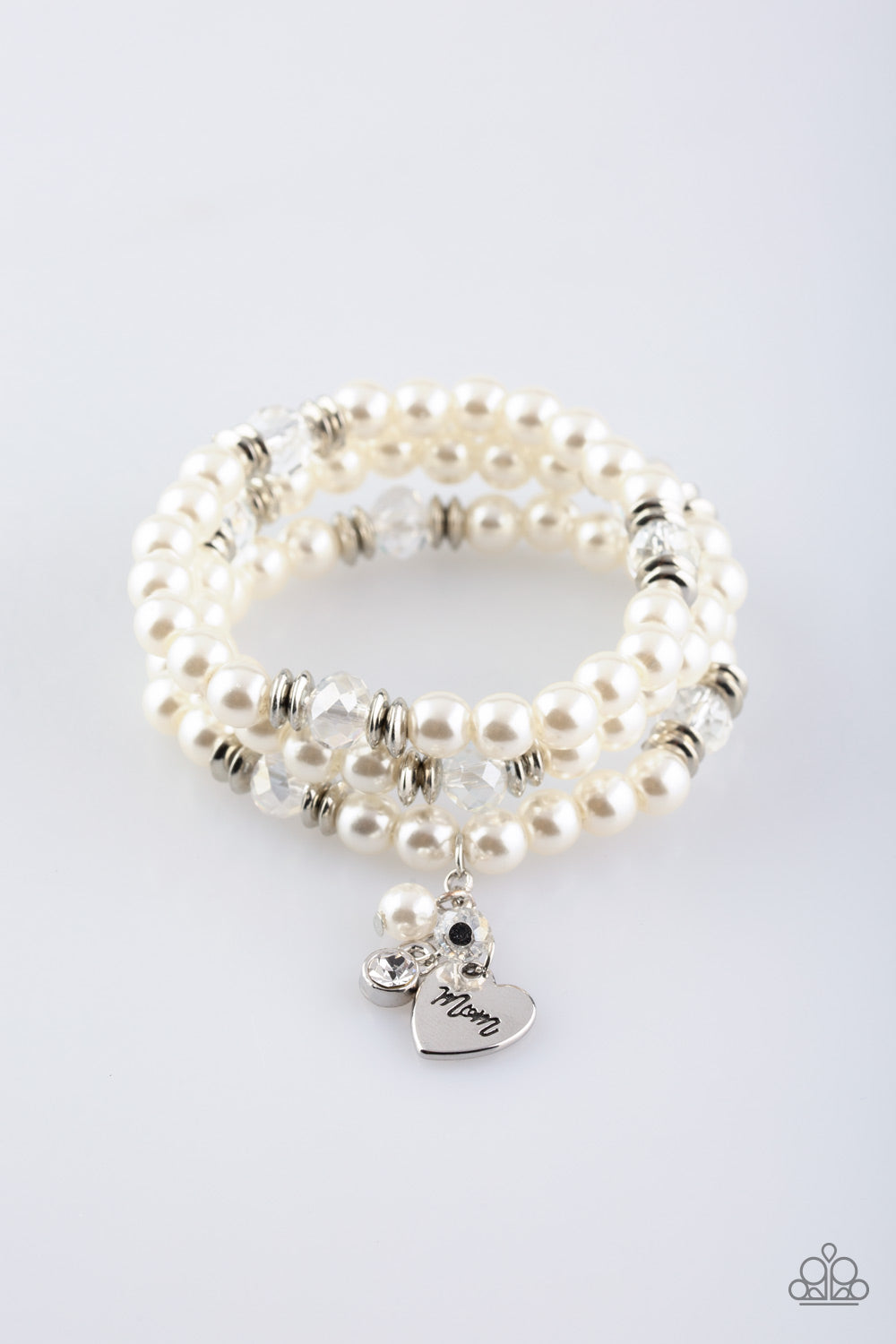 Paparazzi ~ Mom Wow ~ White Pearl Bracelet
