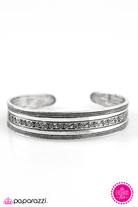 Paparazzi ~ My Oh MAYAN ~ Silver Cuff Bracelet (Fashion Fix Exclusive)