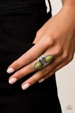 Load image into Gallery viewer, Paparazzi ~ New Age Leader ~ Green Ring with Stretchy Band