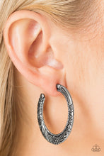 Load image into Gallery viewer, Paparazzi ~ New Zealand Native ~ Silver Hoop Earrings - Klassy Jewelz Boutique