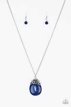 Load image into Gallery viewer, Paparazzi ~ Nightcap and Gown ~ Blue Moonstone Necklace Set