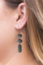 Load image into Gallery viewer, Paparazzi ~ Nine to HIVE ~ Black/Gunmetal Earrings