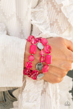 Load image into Gallery viewer, Paparazzi ~ Glimpse of Malibu ~ Fashion Fix Complete Trend Blend ~ Pink Necklace Set