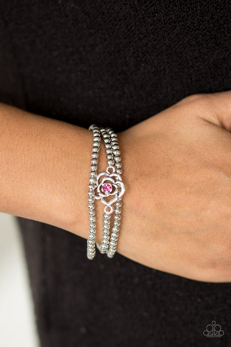 Paparazzi ~ Perennial Princess ~ Pink Bracelet