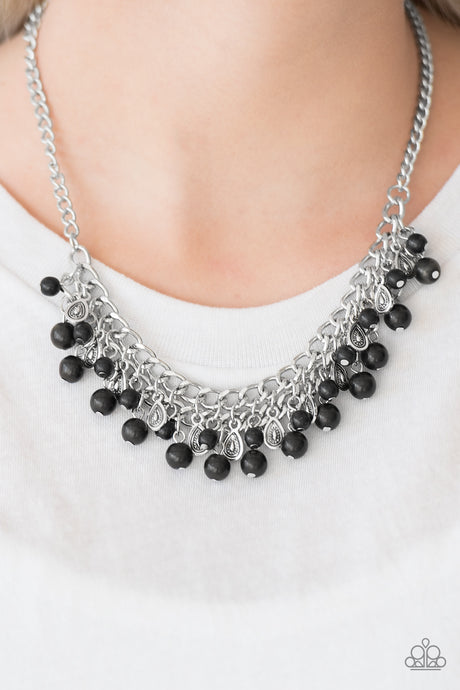Paparazzi ~ Poshly Paleo ~ Black Necklace Set