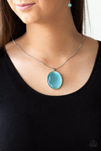 Load image into Gallery viewer, Paparazzi ~ Pretty Poppin ~ Blue Moonstone Pendant Necklace set