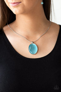 Paparazzi ~ Pretty Poppin ~ Blue Moonstone Pendant Necklace set