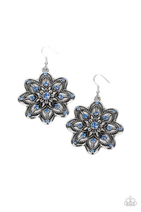 Paparazzi ~ Prismatic Perennial ~ Blue Earrings