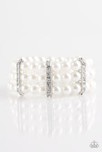 Load image into Gallery viewer, Paparazzi ~ Put On Your GLAM Face ~ White Pearl Bracelet