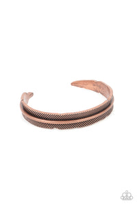 Paparazzi ~ QUILL-Call ~ Men's Copper Cuff Bracelet