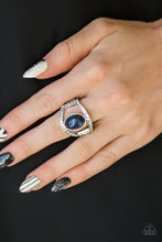 Load image into Gallery viewer, Paparazzi ~ Radiating Riches ~ Blue Ring with Stretchy Band
