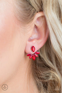 Paparazzi ~ Radical Refinement ~ Red Double-Sided Post Earrings