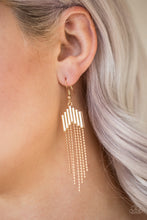 Load image into Gallery viewer, Paparazzi ~ Radically Retro ~ Gold Earrings