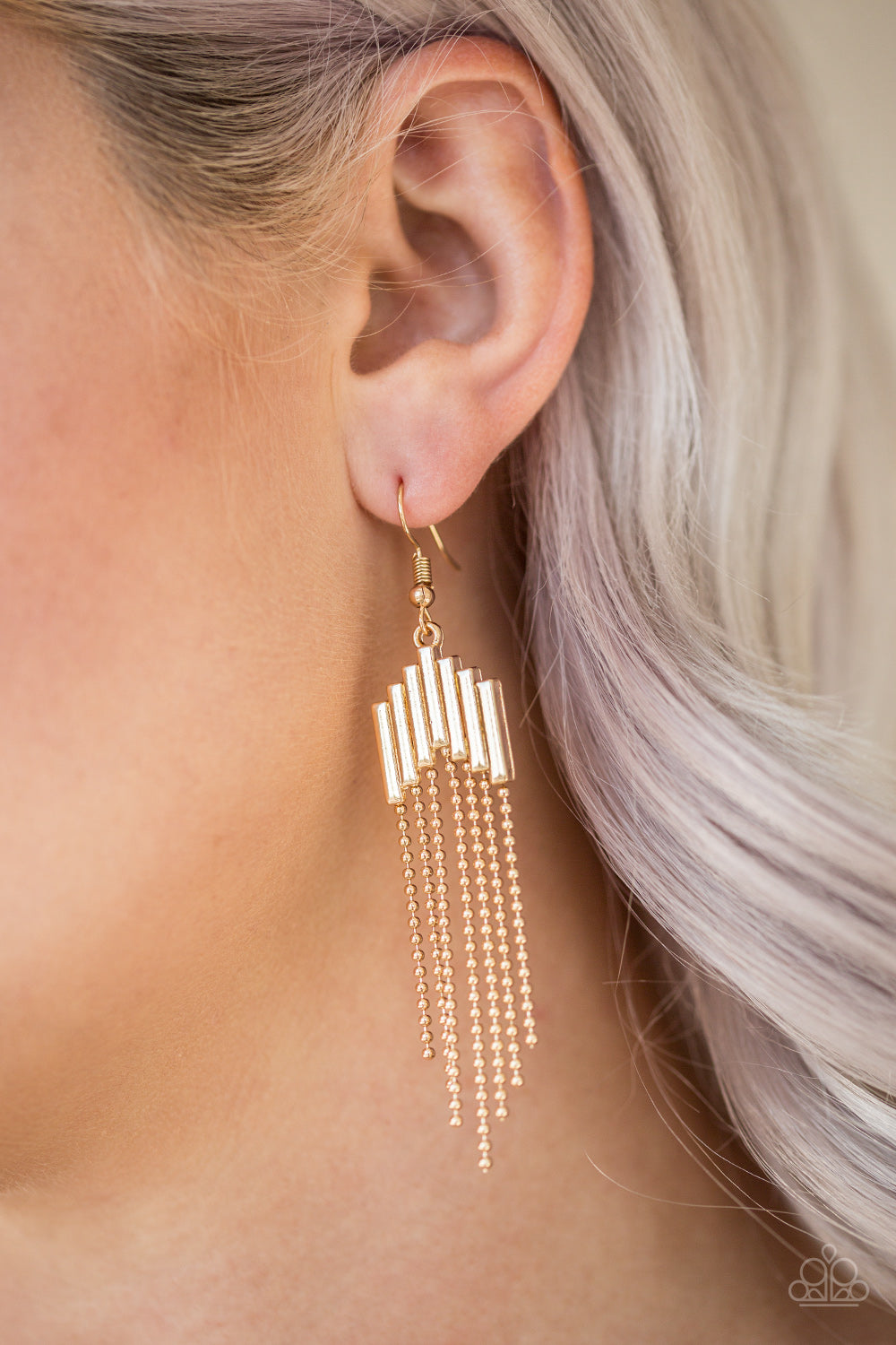 Paparazzi ~ Radically Retro ~ Gold Earrings