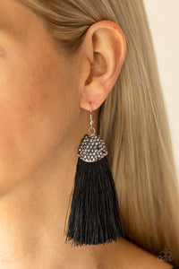Paparazzi ~ Razzle Riot ~ Black Earrings