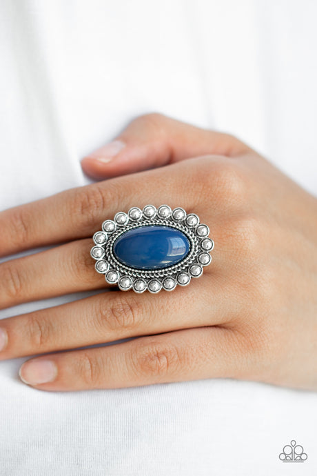 Paparazzi ~ Ready To Pop ~ Blue Ring with Stretchy Band