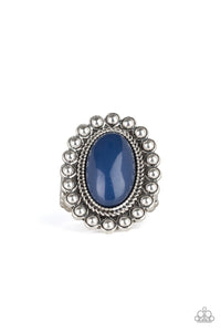 Paparazzi ~ Ready To Pop ~ Blue Ring with Stretchy Band