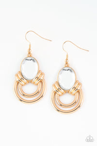 Paparazzi ~ Real Queen ~ Gold Earrings