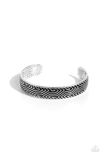 Paparazzi ~ Relic Raider ~ Men's Black Cuff Bracelet