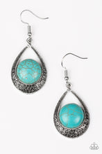 Load image into Gallery viewer, Paparazzi ~ Richly Rio Rancho ~ Blue Turquoise Earrings