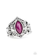 Load image into Gallery viewer, Paparazzi ~ Roamin Rogue ~ Purple Ring with Stretchy Band
