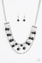 Load image into Gallery viewer, Paparazzi ~ Rockefeller Romance ~ Black Necklace Set