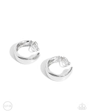 Load image into Gallery viewer, Paparazzi ~ Round Reputation ~ Silver Hoop Clip-On Earrings
