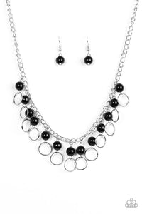 Paparazzi ~ Run The Show ~ Black Necklace Set