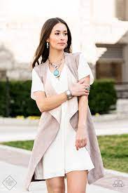 Paparazzi ~  Simply Santa Fe ~ Fashion Fix Complete Trend Blend ~ Blue Turquoise Necklace Set