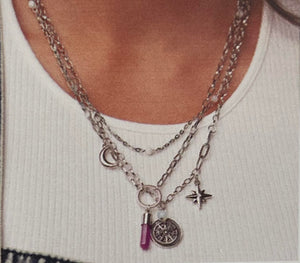 Paparazzi ~ Simply Santa Fe ~ Fashion Fix Complete Trend Blend ~ Purple Necklace Set