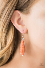 Load image into Gallery viewer, Paparazzi ~ Santa Fe Skies ~ Orange Earrings