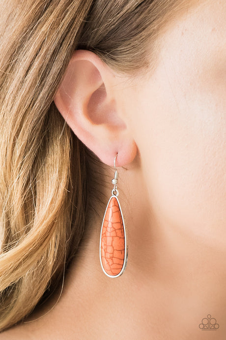 Paparazzi ~ Santa Fe Skies ~ Orange Earrings
