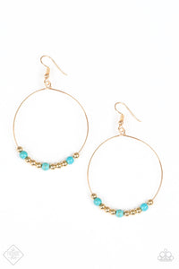 Paparazzi ~ Say A Little PRAIRIE ~ Gold  Earrings (Fashion Fix Exclusive)