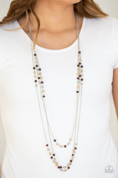 Paparazzi ~ Seasonal Sensation ~ Brown Necklace Set