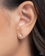 Load image into Gallery viewer, Paparazzi ~ Silent Shimmer ~ Gold Stud Earrings