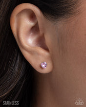 Load image into Gallery viewer, Paparazzi ~ Simple Sweetheart ~ Pink heart Earrings - Klassy Jewelz Boutique