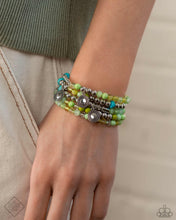 Load image into Gallery viewer, Paparazzi ~ Simply Santa Fe ~ Fashion Fix Complete Trend Blend ~ Green Necklace Set