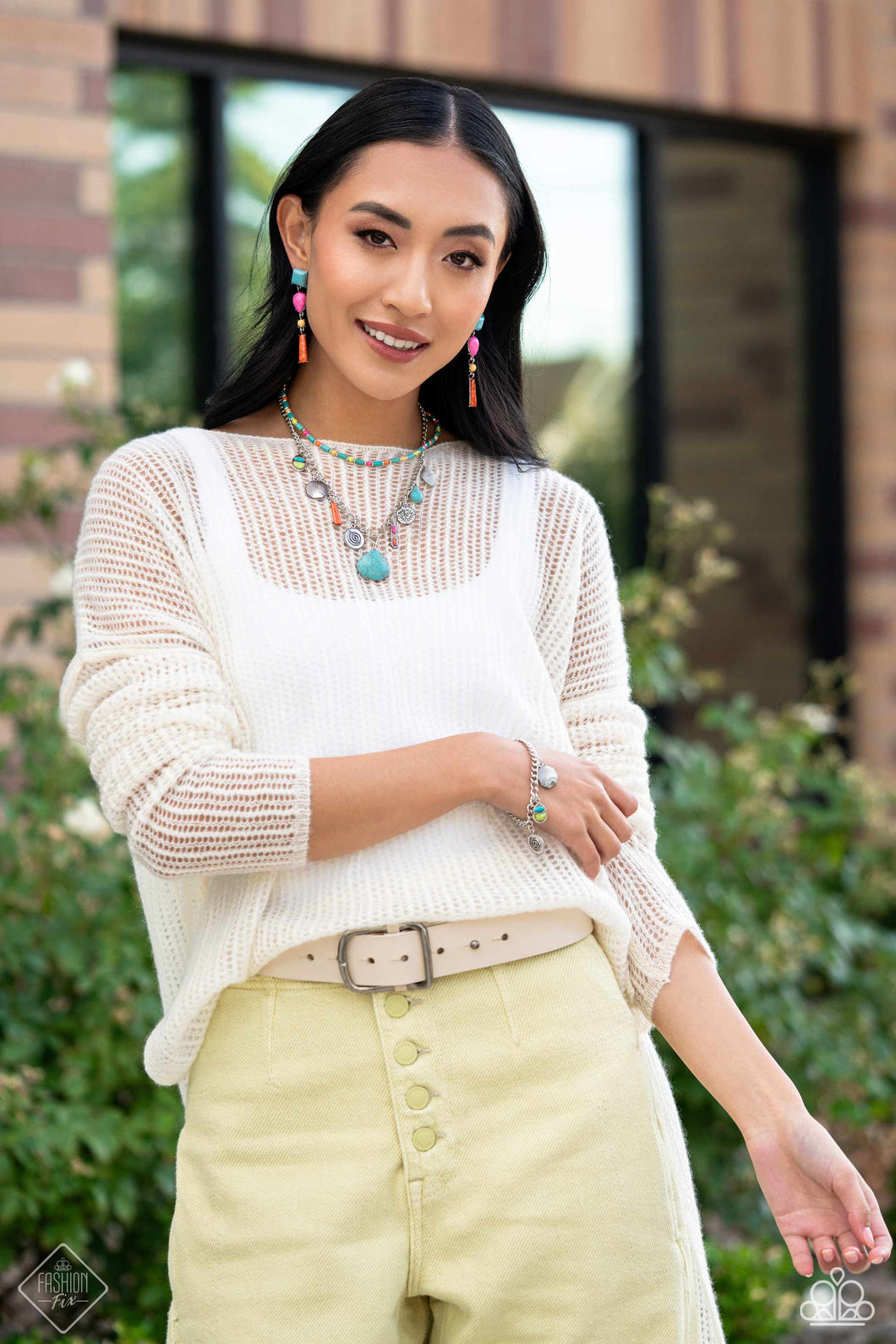 Paparazzi ~ Simply Santa Fe ~ Fashion Fix Complete Trend Blend ~ Blue Necklace Set