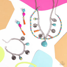 Load image into Gallery viewer, Paparazzi ~ Simply Santa Fe ~ Fashion Fix Complete Trend Blend ~ Blue Necklace Set