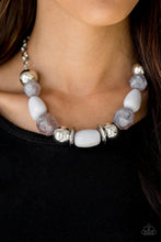 Load image into Gallery viewer, Paparazzi ~ South Shore Sensation ~ Silver Necklace Set - Klassy Jewelz Boutique
