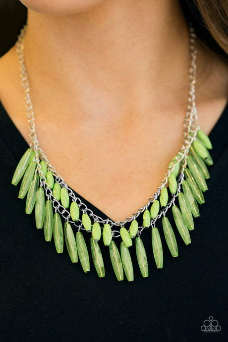 Paparazzi ~ Speak Of The DIVA ~ Green Necklace Set