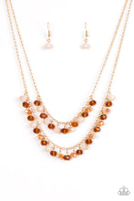 Load image into Gallery viewer, Paparazzi ~ Starlight Sailing ~ Gold Necklace Set