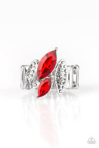 Paparazzi ~ Stay Sassy ~ Red Ring with Stretchy Band