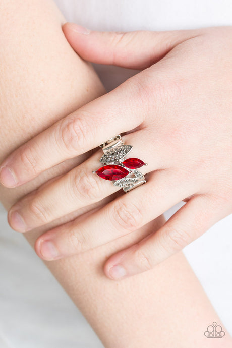 Paparazzi ~ Stay Sassy ~ Red Ring with Stretchy Band