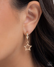 Load image into Gallery viewer, Paparazzi ~ Stellar Start ~ Tiny Gold Hoop Earrings
