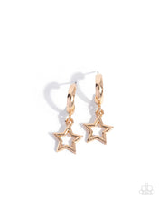 Load image into Gallery viewer, Paparazzi ~ Stellar Start ~ Tiny Gold Hoop Earrings