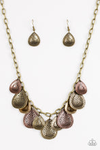 Load image into Gallery viewer, Paparazzi ~ Storm Goddess ~ Brass Necklace Set