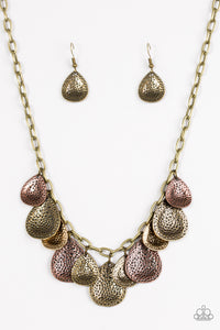 Paparazzi ~ Storm Goddess ~ Brass Necklace Set