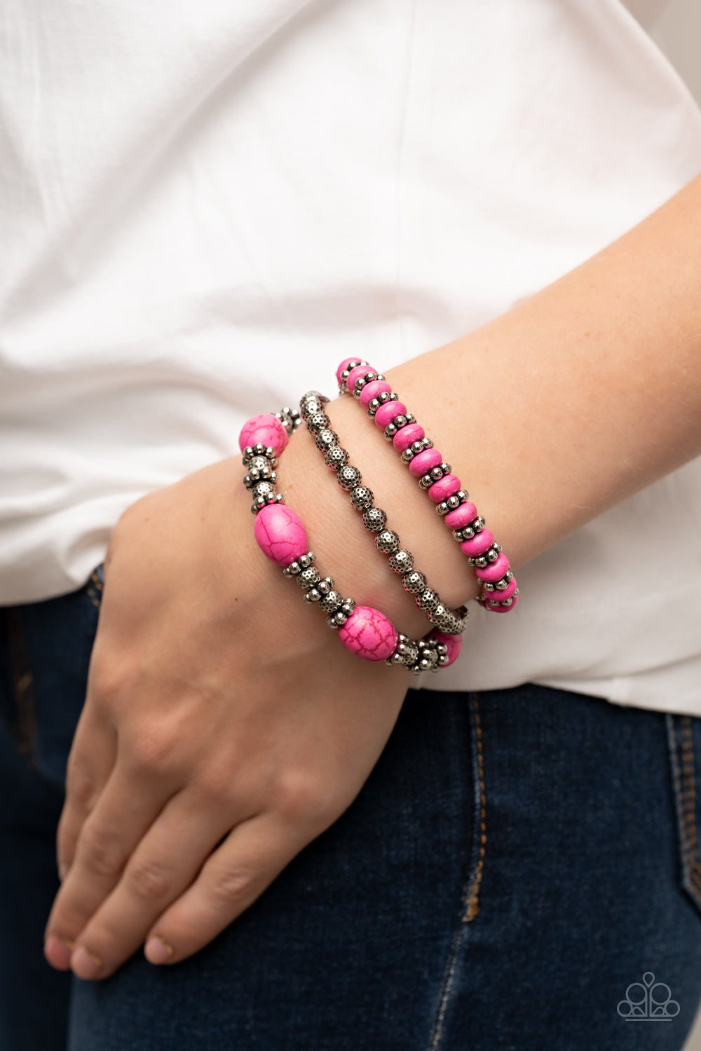 Paparazzi ~ Take by SANDSTORM ~ Pink Bracelet