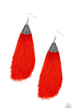Load image into Gallery viewer, Paparazzi ~ Tassel Temptress ~ Red Earrings
